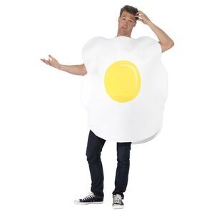Smiffys Unisex Adult Egg Costume / White